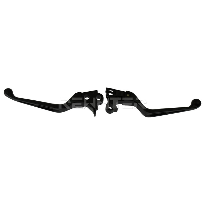 Motociklo juoda stabdžių sankabos svirtis, aliuminio, skirta Harley Softail Breakout Touring Street Road Glide Dyna Sportster XL 883 FXDB