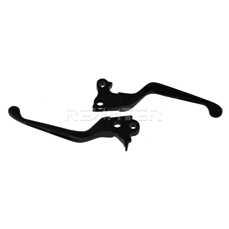 Motociklo juoda stabdžių sankabos svirtis, aliuminio, skirta Harley Softail Breakout Touring Street Road Glide Dyna Sportster XL 883 FXDB