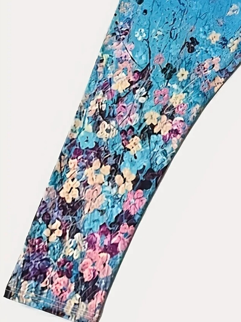 Ženske ljetne tajice s visokim strukom, uske hlače s modnim printom, ženske udobne ležerne hlače sa sedam hlača