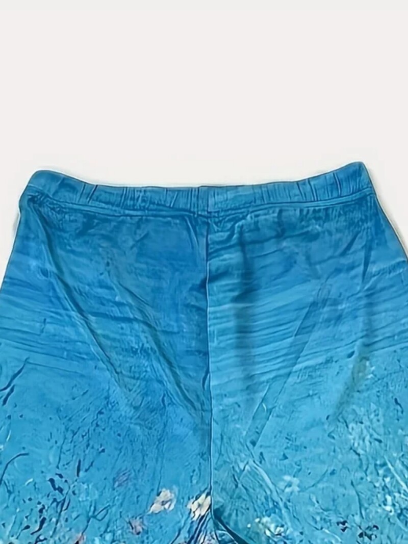 Ženske ljetne tajice s visokim strukom, uske hlače s modnim printom, ženske udobne ležerne hlače sa sedam hlača