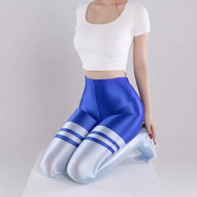 Ljeto proljeće sjajne ženske tajice visokog struka Sjajne fitness sportske hlače za jogu hlače