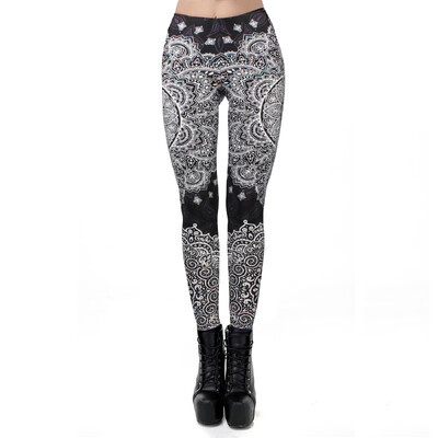 [Tu esi mans noslēpums] Izpārdošanas maska Peislija Mandala Galvaskausa legingi sievietēm Leggins Digitālā apdruka Seksīgas, fantastiskas potīšu bikses