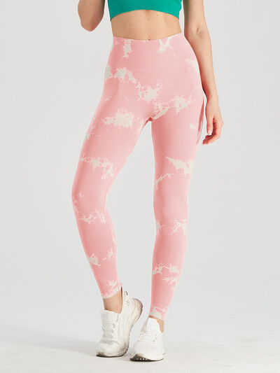 Bezšuvju kaklasaites Dye Scrunch Jogas legingi sievietēm ar augstu vidukli Push Up Sporta zeķubikses Vēdera kontrolei Treniņam Sporta Fitnesa Bikses Sievietēm