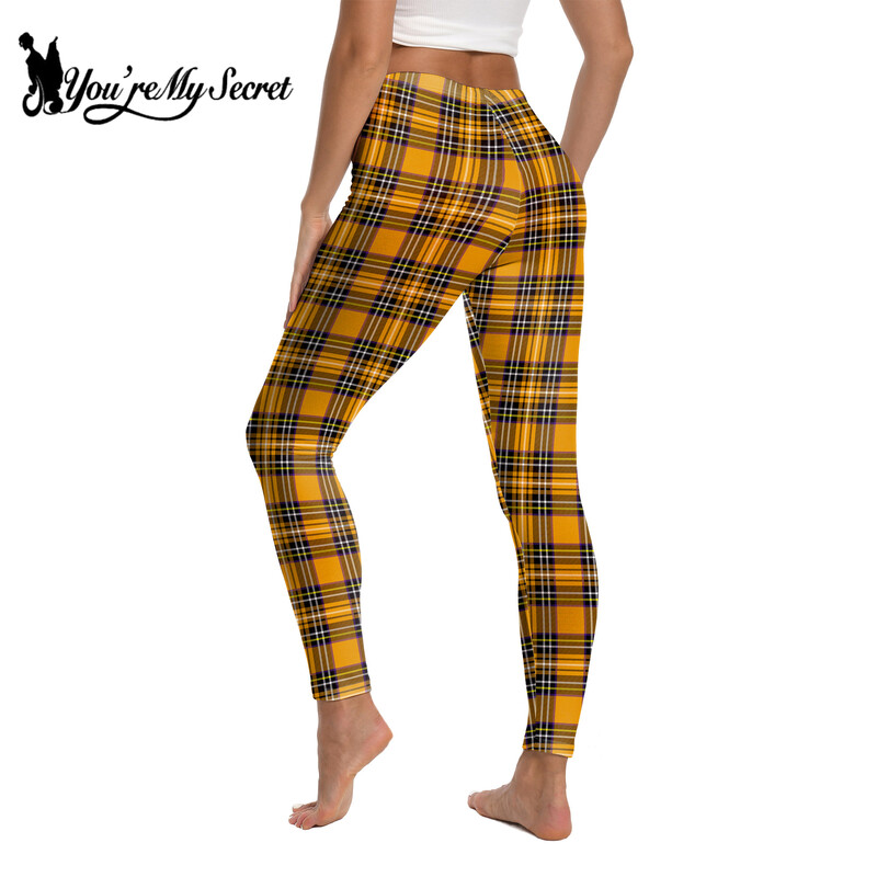 [Tu esi mans noslēpums] Helovīna ballīte Sieviešu strīpām apdrukāti legingi Stretch Athletic Push Up Fitness Augsts viduklis treniņam Jogas bikses