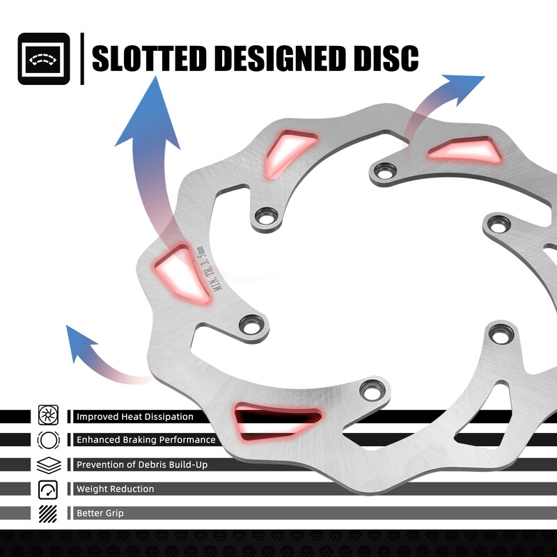 Za 2021. 2022. GasGas EC 300 220 mm Rotor diska stražnje kočnice Za KTM TPi EXC 300 EXC-F 350 SX 125 SXF 450 Husqvarna TE 300 FE 350 450