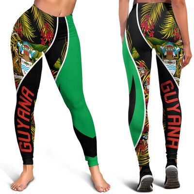 2023 New Guyana Flag Yoga Pants 3DPprint Harajuku sportska odjeća Ženske seksi tajice Yoga Fitness Set