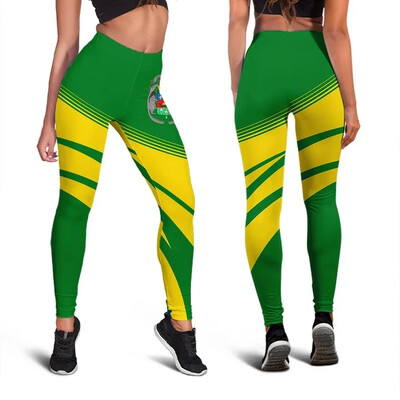 2023 New Guyana Flag Yoga Pants 3DPprint Harajuku sportska odjeća Ženske seksi tajice Yoga Fitness Set