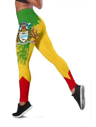 2023 New Guyana Flag Yoga Pants 3DPprint Harajuku sportska odjeća Ženske seksi tajice Yoga Fitness Set