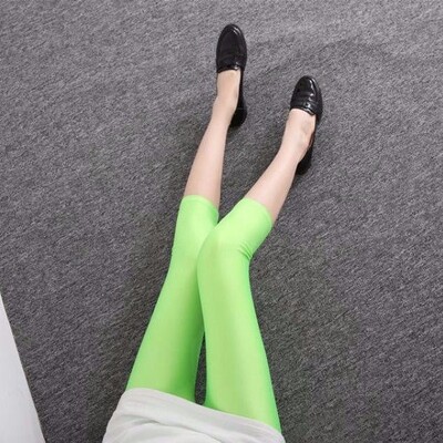 pantaloni capri de vară ocazional solid pentru femei, culoarea bomboanei, leggings, pantaloni strânși, scurti, slim