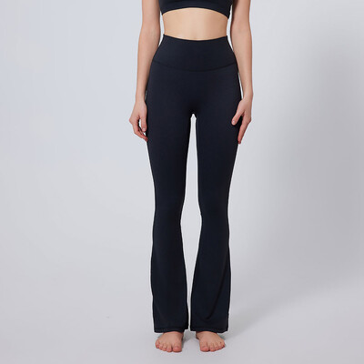 Ādai draudzīgs audums Modes, elpojošas, platas kājas ar augstu vidukli, vaļīgas jogas bikses sievietēm