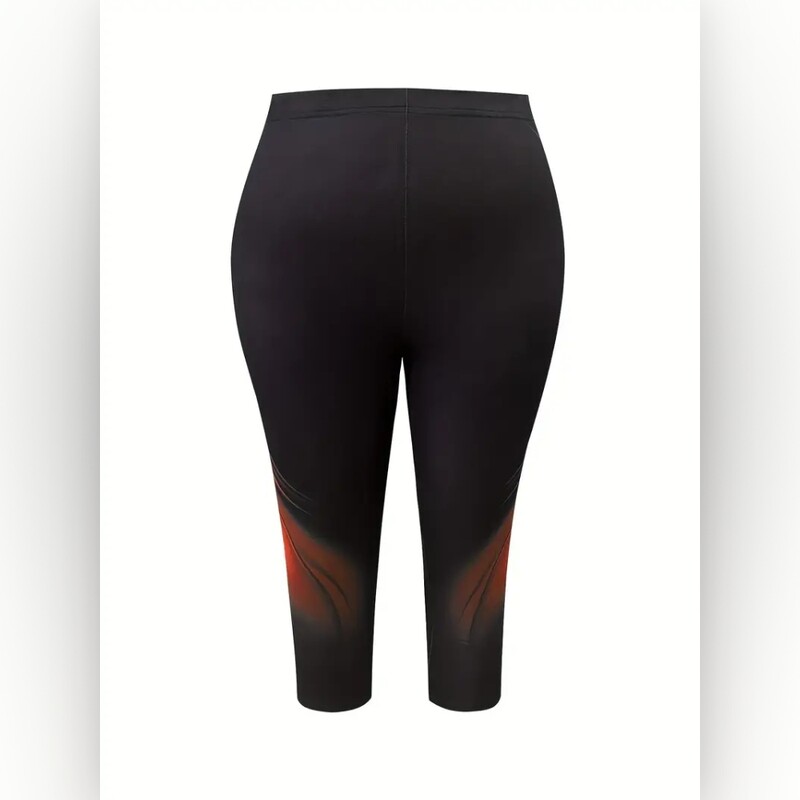 Ģeometriska telpa ar vieglu apdruku elastīga elastīga jostasvieta pieguļošas ikdienas legingi slaidas apgrieztas bikses sievietēm