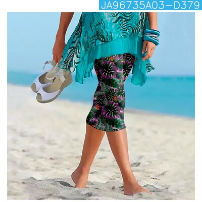 Ljetne retro hlače s cvjetnim printom Ulična odjeća Ženske Y2k hlače Hlače za plažu Ženske tajice Ležerne hlače za fitness Kapri odjeća