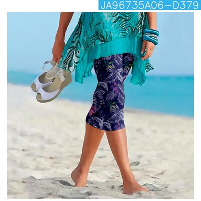 Ljetne retro hlače s cvjetnim printom Ulična odjeća Ženske Y2k hlače Hlače za plažu Ženske tajice Ležerne hlače za fitness Kapri odjeća