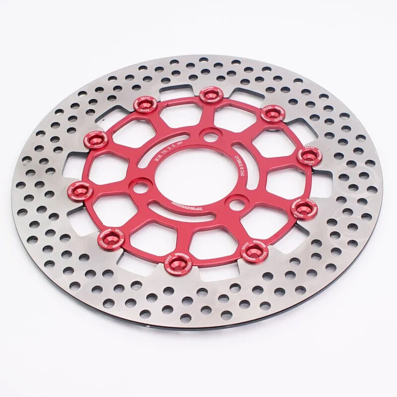 Universāls motocikls CNC alumīnija 3 caurumu 260 * 70 mm peldošs diska bremžu disks Yamaha BWS WISP motociklam