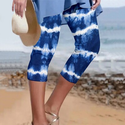 3/4 legingi sievietēm ar augstu jostasvietu Legingi sievietēm ikdienišķas sporta zeķubikses Jogas treniņam Apgriezti legingi ar augstu jostasvietu