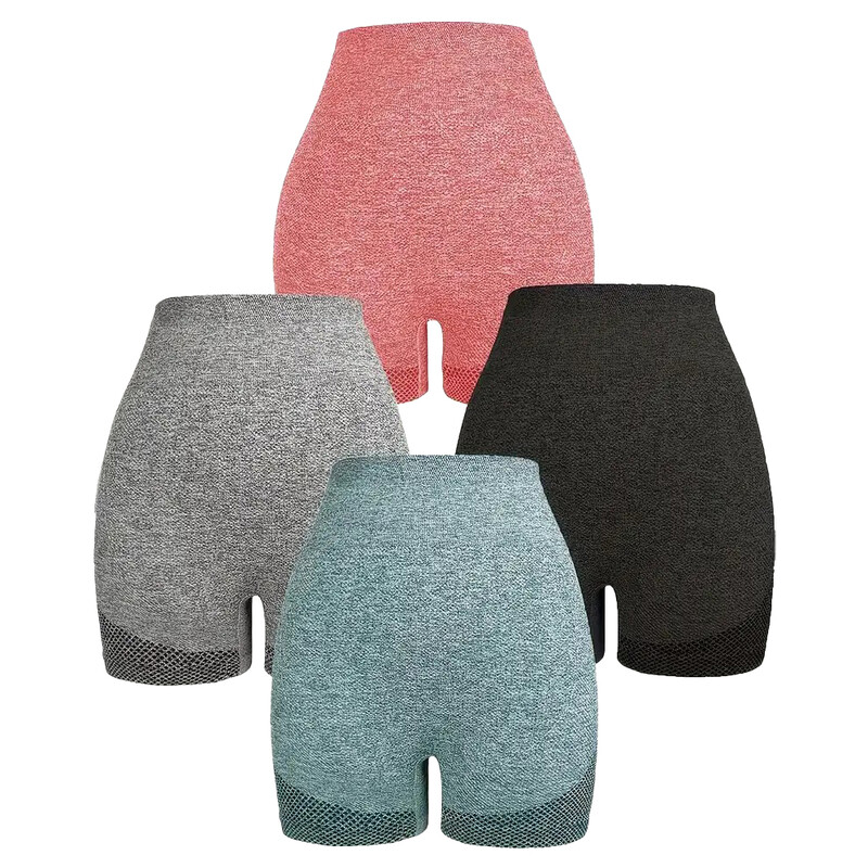 Sieviešu jogas šorti ar augstu vidukli, paceļams dibens, fitnesa trenažieru zāle, skriešana, seksīga persiku sēžamvieta, treniņš Fitness Sieviešu īsās bikses, sporta apģērbs