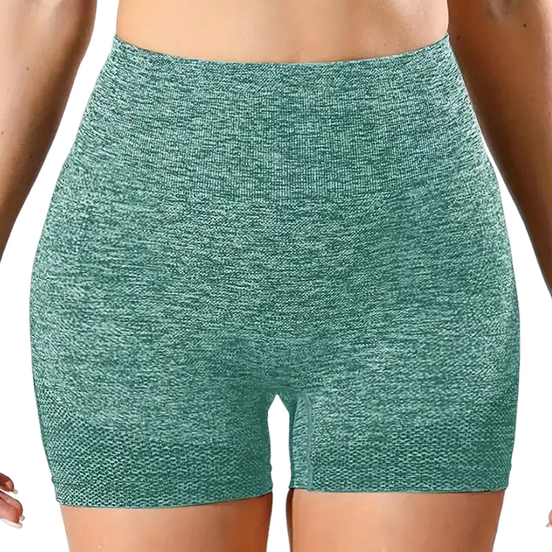 Sieviešu jogas šorti ar augstu vidukli, paceļams dibens, fitnesa trenažieru zāle, skriešana, seksīga persiku sēžamvieta, treniņš Fitness Sieviešu īsās bikses, sporta apģērbs