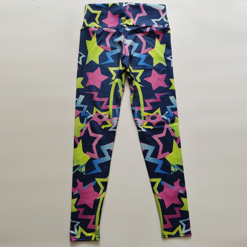 Tajice s 3D printom Ženske elastične tajice visokog struka Bešavne tanke pletene hlače za fitness za jogu Vježbanje Modne hlače za teretanu