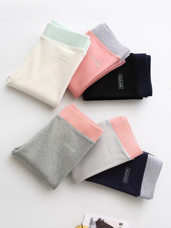 Rievoti legingi sievietēm, 2023. g. ar augstu vidukli, rudens, ziemas, silti, kokvilnas legingi, ikdienišķas vītnes 2 XL melnas bikses, seksīgas leggins