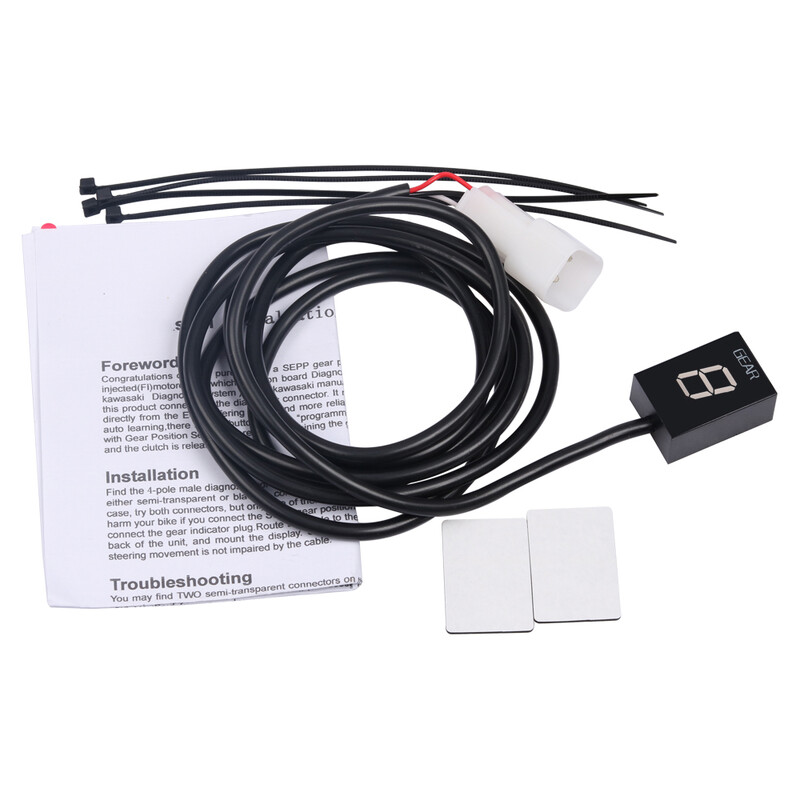 Motociklu piederumu pārnesumu indikators Kawasaki Z750 Z 750 2004 2005 2006 LED 1-6 pārnesumu displeja ātruma indikatora mērītājs