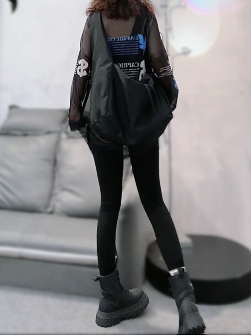 Burts Rhinestone Black Legingi Sieviešu ārējais apģērbs Pavasaris Vasara Elastīga Smagās Rūpniecības Eiropas preces Dimanta apgrieztas bikses