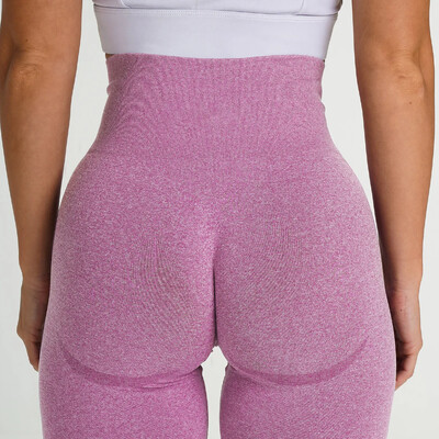 Piersici Fese Leggings Fitness Femei Sală Sport Pantaloni scurti pentru alergare Pantaloni șold în trei puncte Pantaloni scurți de yoga cu talie înaltă fără sudură