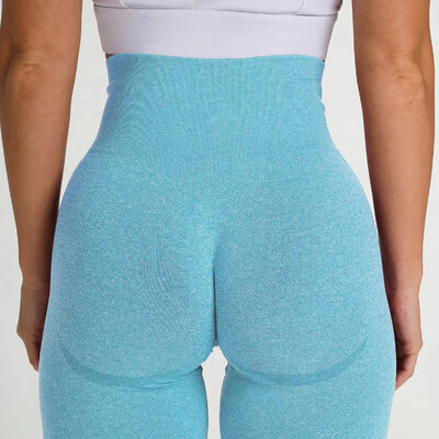 Piersici Fese Leggings Fitness Femei Sală Sport Pantaloni scurti pentru alergare Pantaloni șold în trei puncte Pantaloni scurți de yoga cu talie înaltă fără sudură