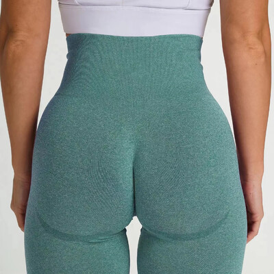 Piersici Fese Leggings Fitness Femei Sală Sport Pantaloni scurti pentru alergare Pantaloni șold în trei puncte Pantaloni scurți de yoga cu talie înaltă fără sudură