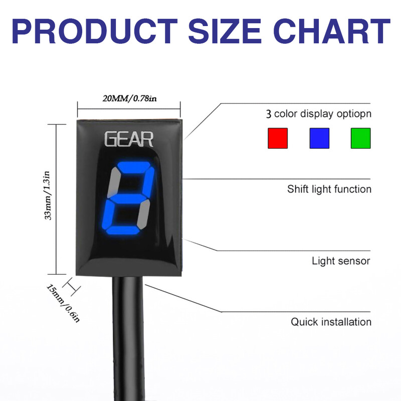 Pentru Honda CBR500R CBR 500 R CBR 500R 2013 2014 2015 2016 2017 2018 EFI Accesorii pentru motociclete Indicator de afișare a vitezei 1-6 viteze