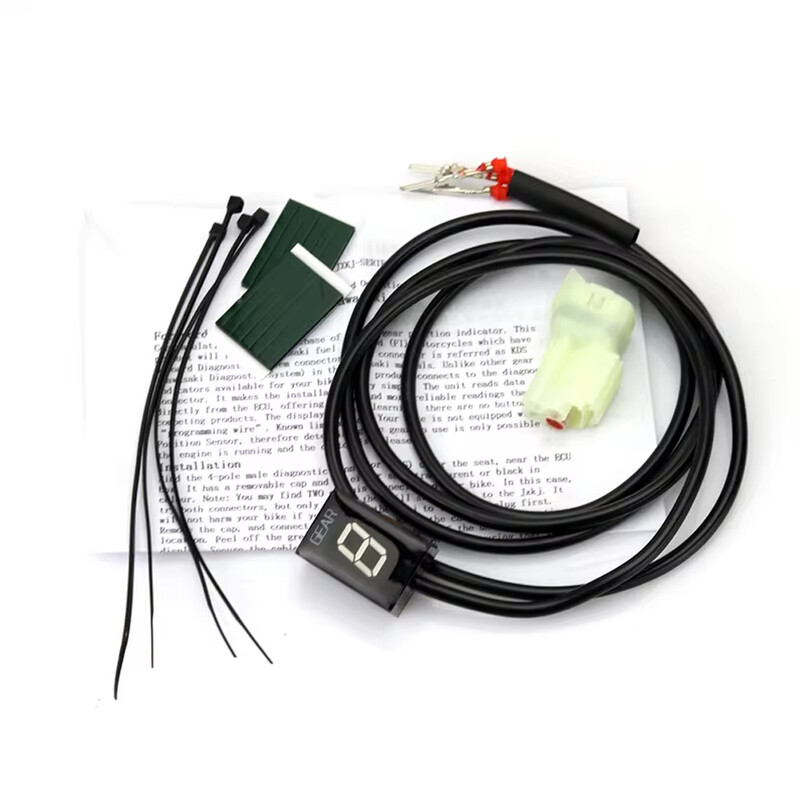 Pārnesuma indikators Kawasaki ER6N Ninja 650 Ninja 300 Z750 Z900 Z800 Zx6R Vulcan S Motocikla piederumi 1-6 ātrumu pārnesumu displejs