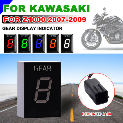 Pārnesumu displeja indikators Kawasaki Z1000 Z750 Z 750 2007 2008 2009 Motociklu piederumi Plug Direct Mount 1-6 ātrumu indikators