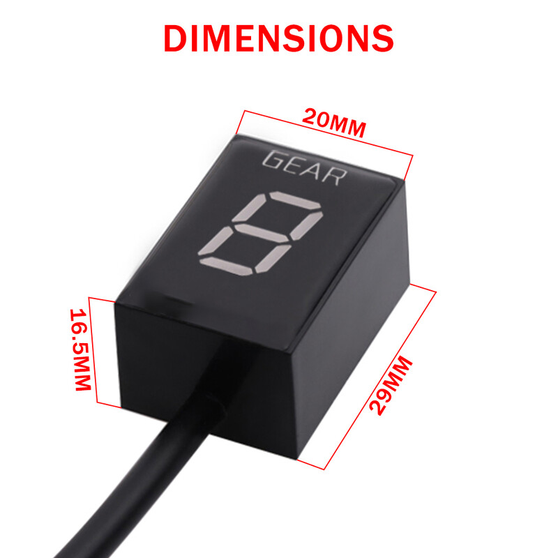 Pārnesumu displeja indikators Kawasaki Z1000 Z750 Z 750 2007 2008 2009 Motociklu piederumi Plug Direct Mount 1-6 ātrumu indikators