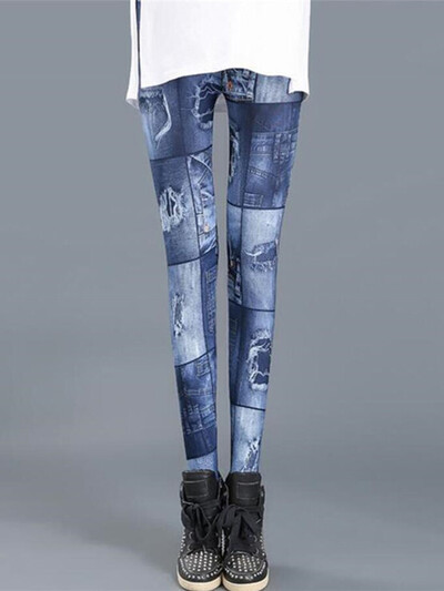 CHSDCSI mākslīgie džinsi džinsi legingi seksīgi gari modes slaidi sieviešu stulpiņi sporta zāle sporta vasaras legingi ikdienas bikses zīmuļu bikses