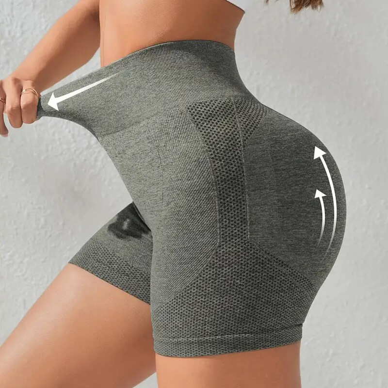 Femei cu talie înaltă cu ridicare la fund, fitness, pantaloni scurți de yoga, alergare, sexy, fese de piersică, antrenament, fitness, pantaloni scurti pentru femei, îmbrăcăminte sportivă