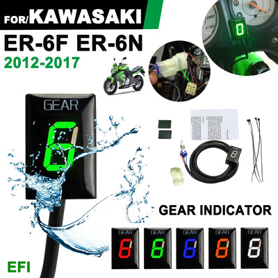 Paredzēts Kawasaki ER6N ER6F ER-6N ER-6F 2012 2013 2014 2015 2016 2017 EFI Motociklu piederumi 6 pārnesumu indikatora ātruma displeja mērītājs