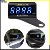 Motorkerékpár mini fordulatszám-mérő digitális négyzet alakú LCD kijelzős motor fordulatszám-óra mérő fordulatszámmérő BMW YAMAHA KAWASAKI Racinghez