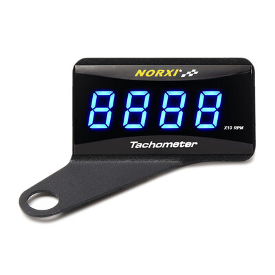 Motorkerékpár mini fordulatszám-mérő digitális négyzet alakú LCD kijelzős motor fordulatszám-óra mérő fordulatszámmérő BMW YAMAHA KAWASAKI Racinghez