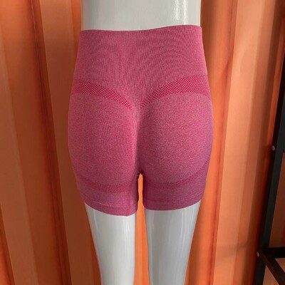 Bezšuvju Jogas šorti Sieviešu Masīvi Fitnesa Šorti ar augstu vidukli, Gūžas Lifting Trenažieru zāle Brīvdabas Riteņbraukšana Mode Plāni Elastīgi Sporta Legingi