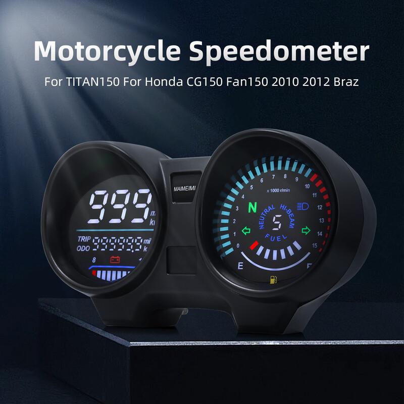 Mjerač brzine Guage za motocikl Digitalna nadzorna ploča LED voltmetar RPM za TITAN 150 Za Honda CG150 Fan150 2010 2012 Brazil