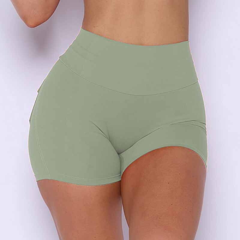 Pchee Bum Pantaloni scurți pentru femei Pocket Scrunch Butt Pantaloni scurți pentru sport de gimnastică Legging pentru femei Pantaloni scurți pentru femei Pantaloni pentru femei