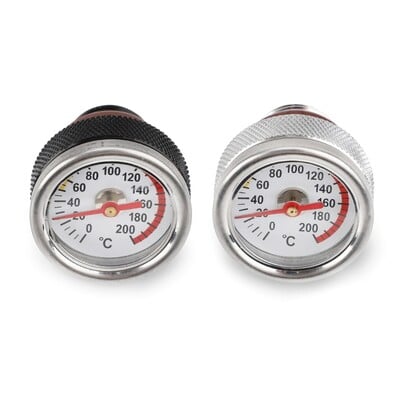 Capace pentru motociclete cu indicator de temperatură a uleiului 0-200 ℃ Indicatori Cadran M20 1,5 Negru/argintiu Indicator N0HF