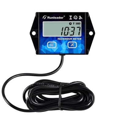 Contor orar digital Tahometru Indicator RPM Alertă Iluminare de fundal Baterie înlocuibilă HM011HA pentru motor pe gaz mic în 2/4 timpi, folosit în conformitate cu legea