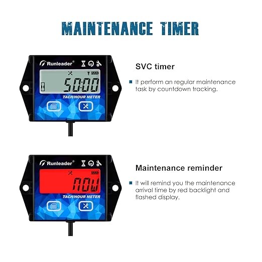 Contor orar digital Tahometru Indicator RPM Alertă Iluminare de fundal Baterie înlocuibilă HM011HA pentru motor pe gaz mic în 2/4 timpi, folosit în conformitate cu legea