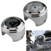 Bară de mâner pentru motociclete Termometru pentru ghidon Cadran rezistent la apă Ușor de instalat Termometru pentru motociclete Accesorii pentru motociclete