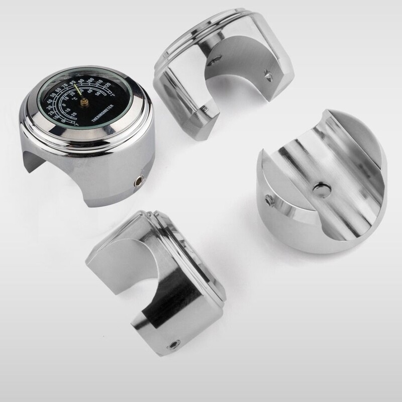 Bară de mâner pentru motociclete Termometru pentru ghidon Cadran rezistent la apă Ușor de instalat Termometru pentru motociclete Accesorii pentru motociclete