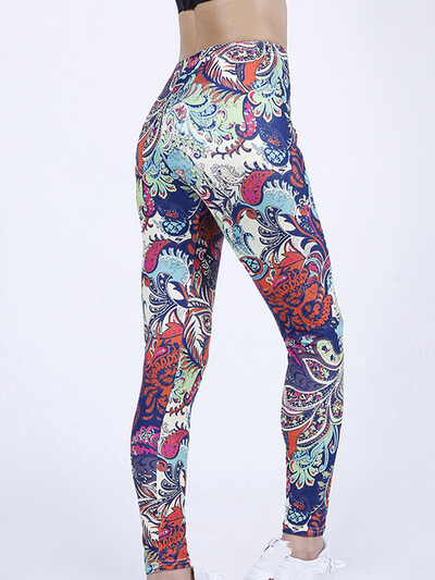 CUHAKCI krāsaini apdrukāti sporta ielu apģērbi ar augstu vidukli Leggins sievietēm fitnesa bikses vasaras bikses sporta zāle Seksīgi legingi ikdienas bikses