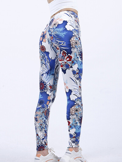 CUHAKCI krāsaini apdrukāti sporta ielu apģērbi ar augstu vidukli Leggins sievietēm fitnesa bikses vasaras bikses sporta zāle Seksīgi legingi ikdienas bikses