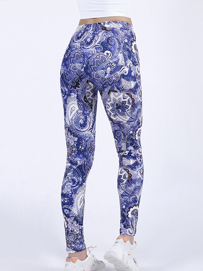 CUHAKCI krāsaini apdrukāti sporta ielu apģērbi ar augstu vidukli Leggins sievietēm fitnesa bikses vasaras bikses sporta zāle Seksīgi legingi ikdienas bikses