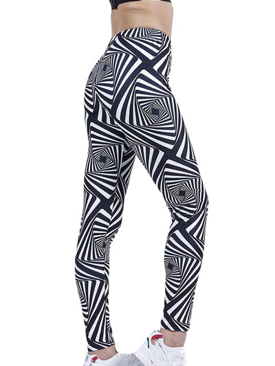 CUHAKCI krāsaini apdrukāti sporta ielu apģērbi ar augstu vidukli Leggins sievietēm fitnesa bikses vasaras bikses sporta zāle Seksīgi legingi ikdienas bikses