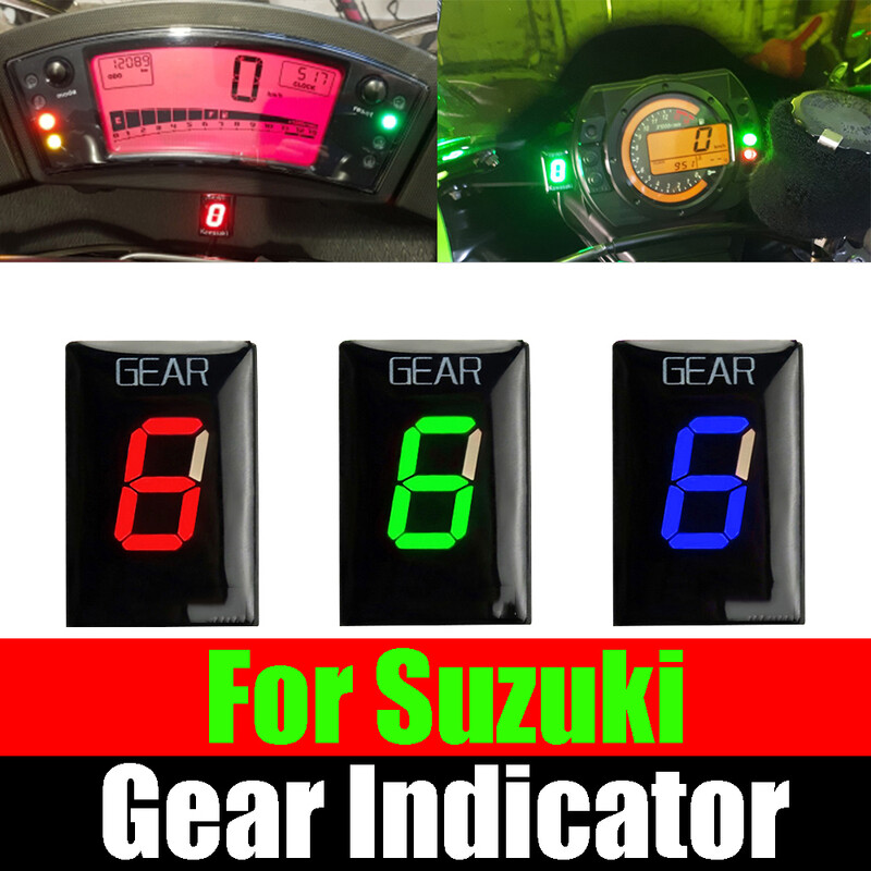 Motocikla 6 ātrumu pārnesumu indikators Suzuki GSXR600 GSXR750 GSXR1000 SV1000 GSF650 GSX1250FA TL1000S SFV400 pārnesumu displeja skaitītājam